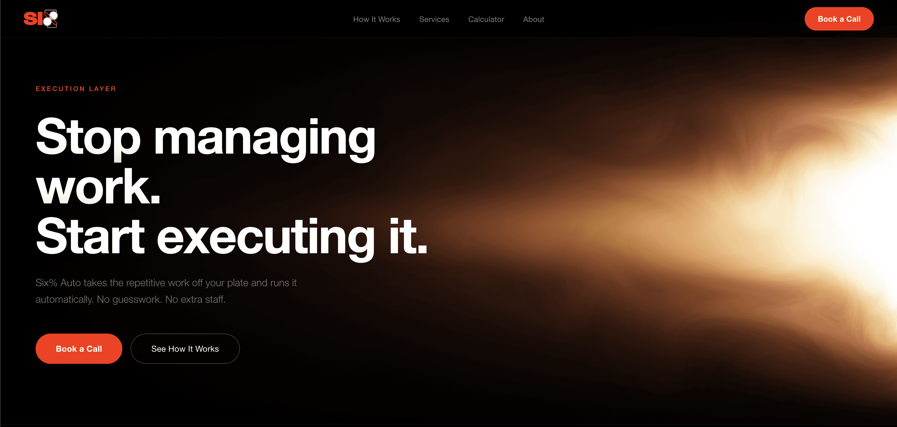 Six% Auto — Stop managing work, start executing it